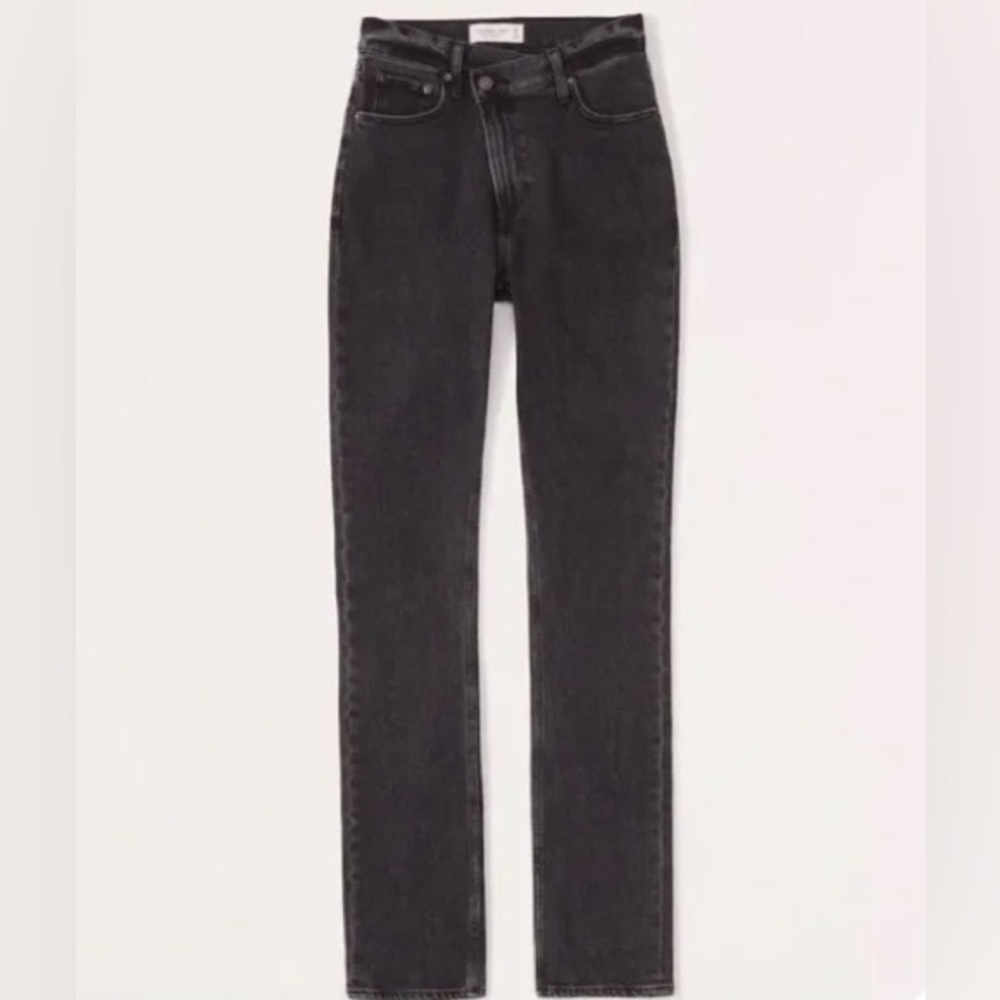 Abercrombie & Fitch Black Slim Straight Leg Jeans